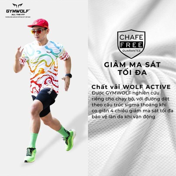  Áo Chạy Bộ Nam Gymwolf Mạch Ngầm - Màu Đen 