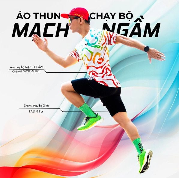  Áo Chạy Bộ Nam Gymwolf Mạch Ngầm - Màu Trắng 