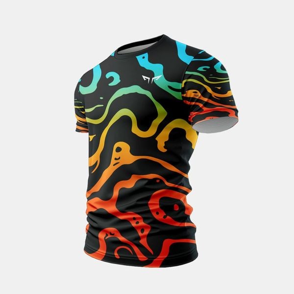  Áo Chạy Bộ Nam Gymwolf Mạch Ngầm - Màu Đen 