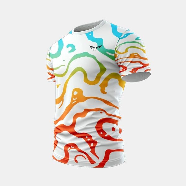  Áo Chạy Bộ Nam Gymwolf Mạch Ngầm - Màu Trắng 