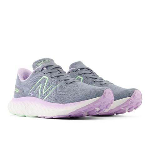  Giày Chạy Bộ Nữ New Balance Fresh Foam X EVOZ V3 - Arctic Grey Cyber Lilac 