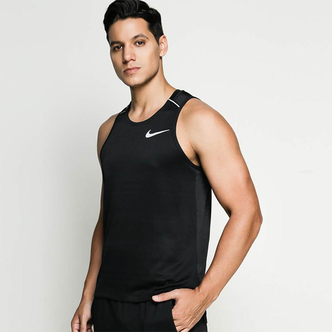  Áo Singlet Chạy Bộ Nam Nike Dri-Fit - Black 