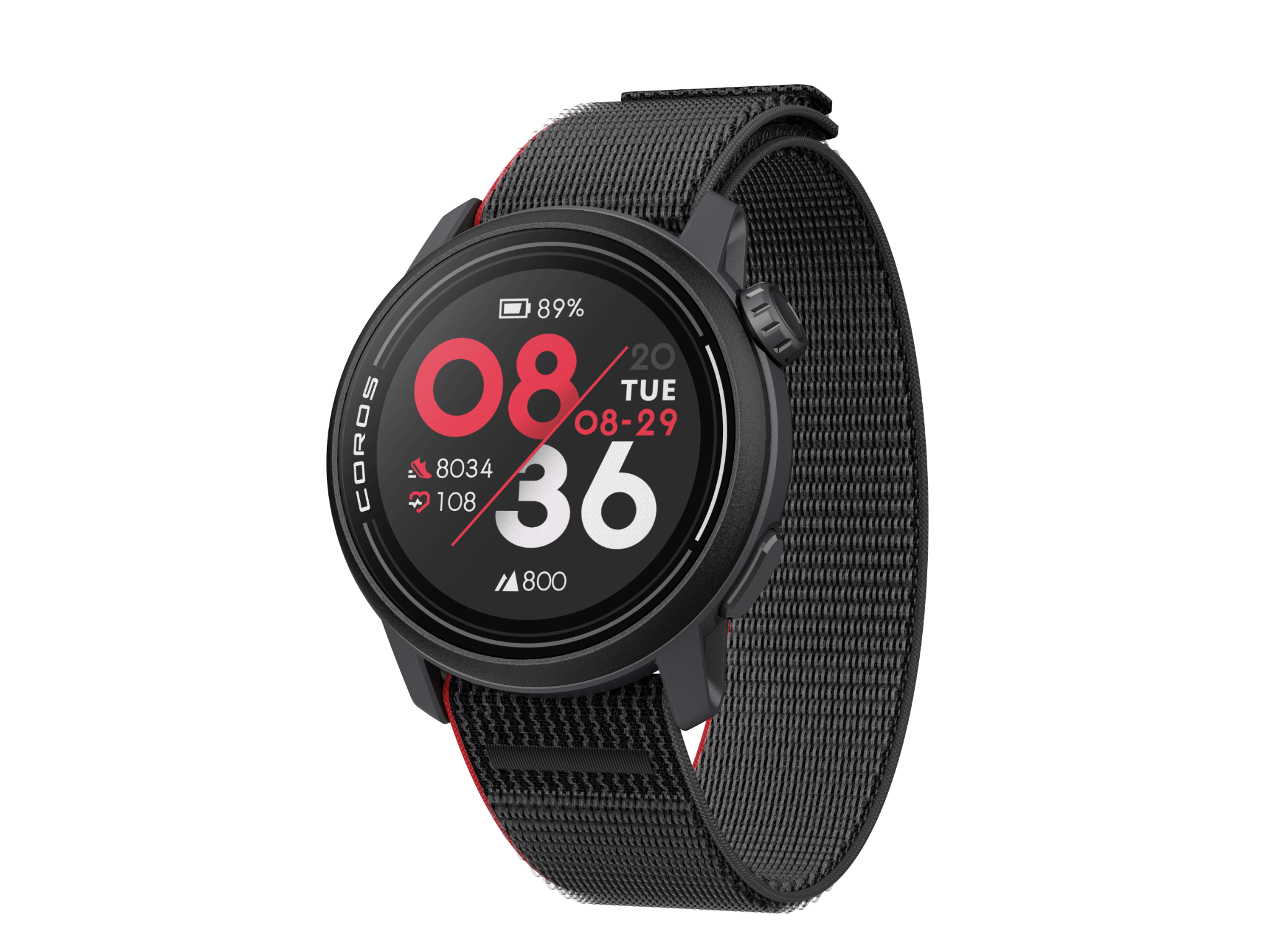  Đồng Hồ Chạy Bộ GPS Coros Pace 3 Black - Nylon 