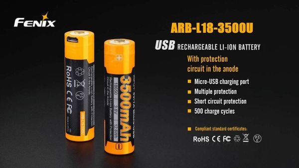  Pin sạc Fenix 18650 - ARB-L18-3400mAh 