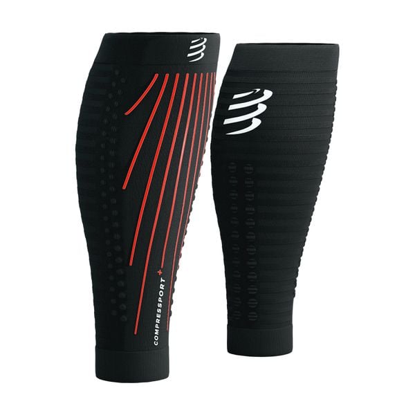  Băng Bắp Chân Compressport R2 Aero - Black/Red 