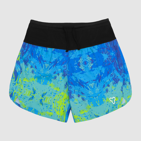  Quần Chạy Bộ Nữ Motive SM201 Có Đai Belt - Màu Xanh Vàng 