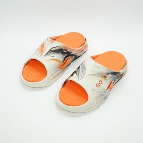  Dép Thể Thao Goya Relax Stride - Màu Trắng Loang Đen 