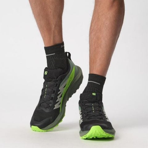  Giày Chạy Trail Nam Salomon SENSE RIDE 5 - Black/Laure/Grgeck 