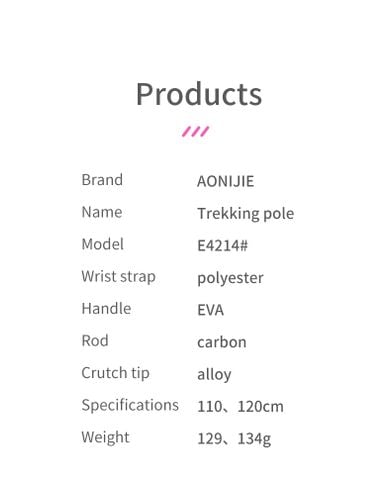  Gậy Chạy Trail Carbon Trekking Pole Aonijie E4212 - Cặp Gậy 