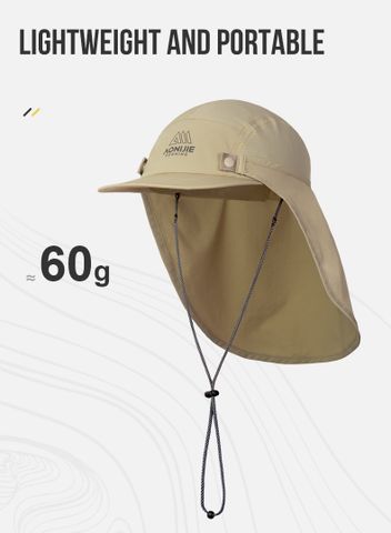  Mũ Chống Nắng Aonijie E4625 Kèm Khăn Che Tháo Rời - Khaki 