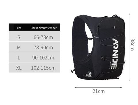  Vest Nước Chạy Bộ Aonijie C9116 Dung Tích 10L - Đen Trắng 