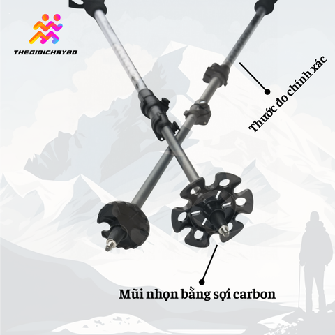  Gậy Leo Núi Trekking Husky Scope 