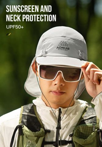  Mũ Chống Nắng Aonijie E4625 Kèm Khăn Che Tháo Rời - Khaki 
