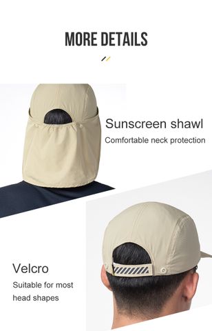  Mũ Chống Nắng Aonijie E4625 Kèm Khăn Che Tháo Rời - Khaki 
