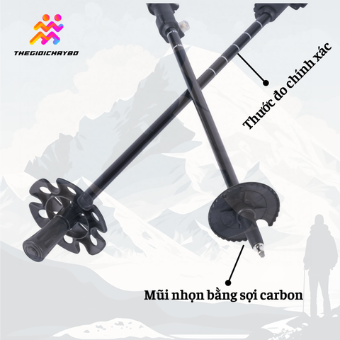  Gậy Leo Núi Trekking Husky Slimi 