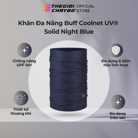  Khăn Đa Năng Buff Coolnet UV® - Solid Night Blue 