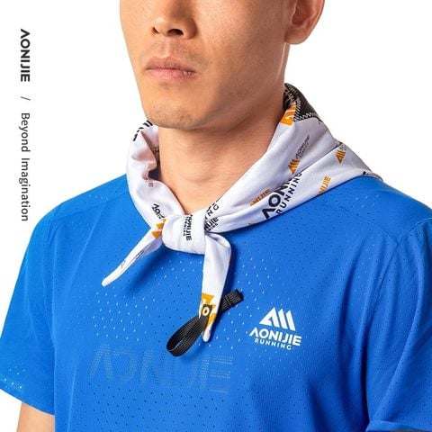  Khăn Đá Thể Thao, Khăn Chườm Lạnh, Bảo Vệ Cổ Aonijie E4427 - White 