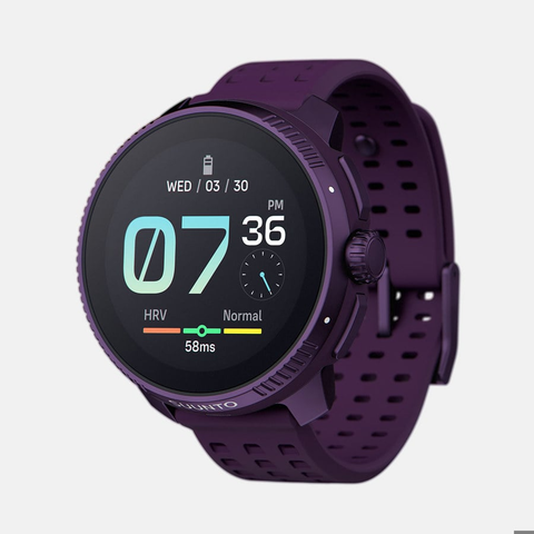  Đồng Hồ Thể Thao GPS Suunto Race 49mm, Viền Titanium, Dây Silicone - Amethyst 