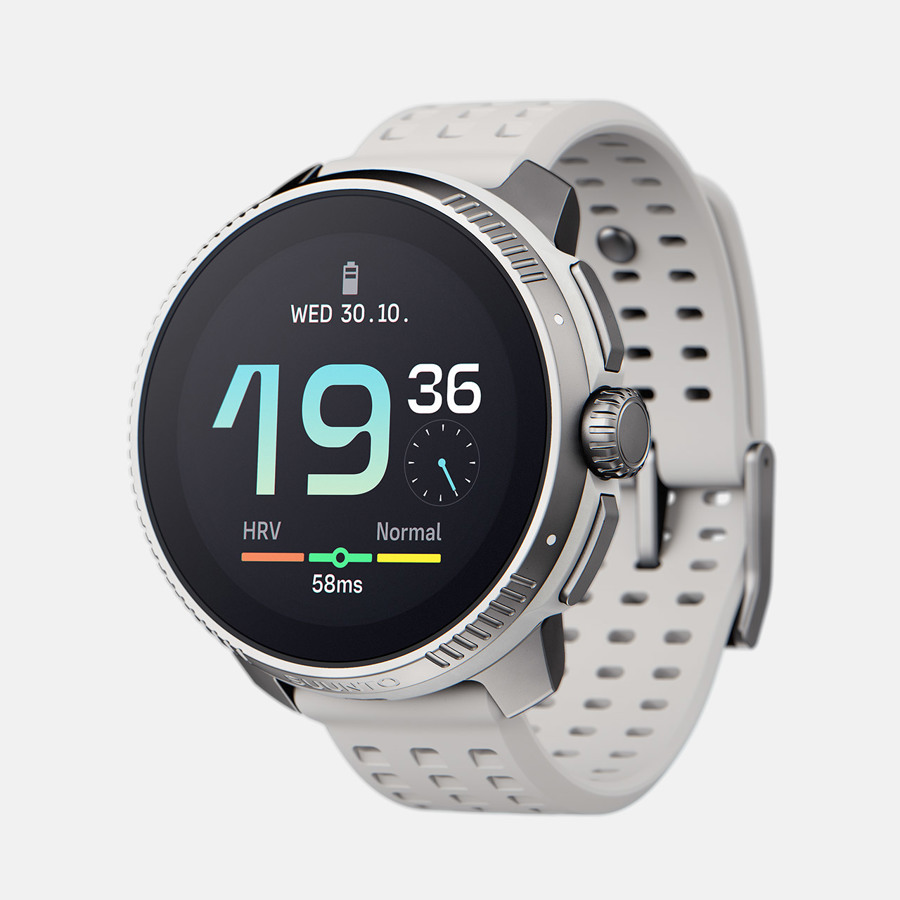  Đồng Hồ Thể Thao GPS Suunto Race 49mm, Viền Thép Bạc, Dây Silicone - Birch 