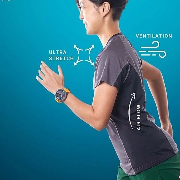  Áo Chạy Bộ Nữ T8 Iced Tee - Blue 