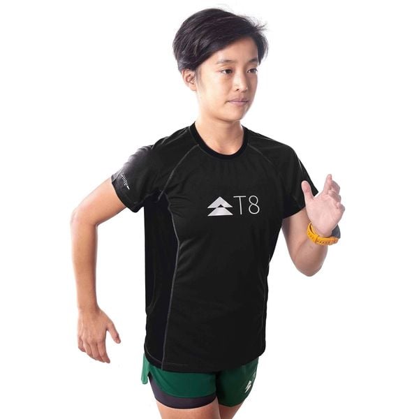  Áo Chạy Bộ Nữ T8 Iced Tee - Black 
