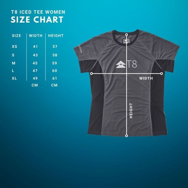  Áo Chạy Bộ Nữ T8 Iced Tee - Black 