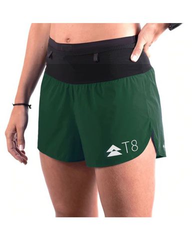  Quần Short Chạy Bộ Nữ T8 Sherpa Shorts - Green 