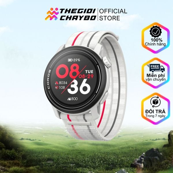  Đồng Hồ Chạy Bộ GPS Coros Pace 3 White - Nylong 