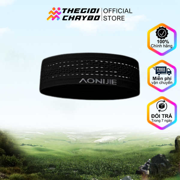  Băng chặn mồ hôi thể thao Aonijie E4423 Chống Nắng, Thấm Hút Mồ Hôi - Đen 