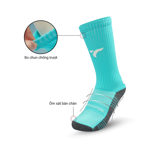  Tất Thể Thao Unisex Upper You Cổ Dài SPM4001 - Xanh dương 
