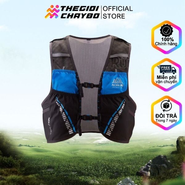  Vest Nước Chạy Bộ Aonijie C933 Dung Tích 5L - Đen Xanh 