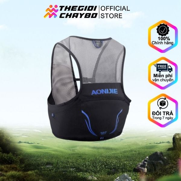  Vest Nước Chạy Bộ Aonijie C932 Dung Tích 2.5L - Đen Xanh Dương 