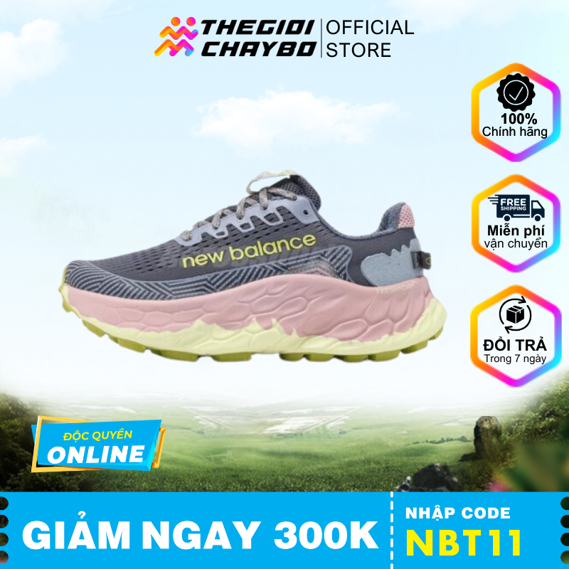 Giày Chạy Trail Nữ New Balance WTMORCC3 Fresh Foam X More Trail V3 - Arctic Grey 