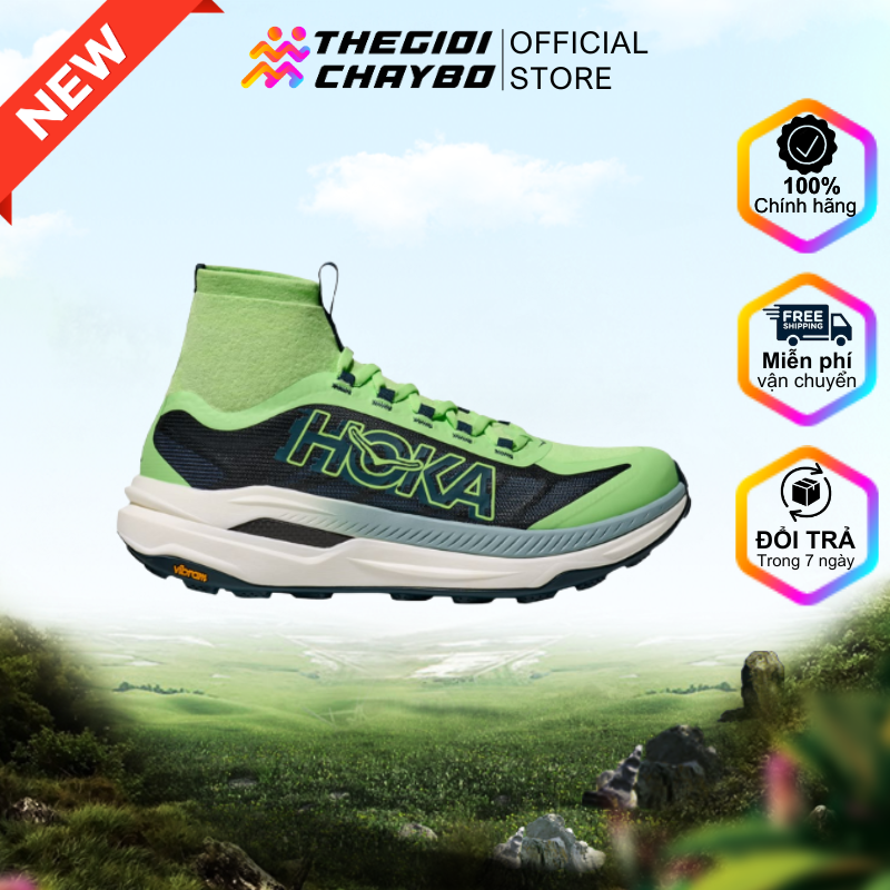  Giày Chạy Bộ Nam Hoka Tecton X 3 - Tart Apple/Blue Twilight 