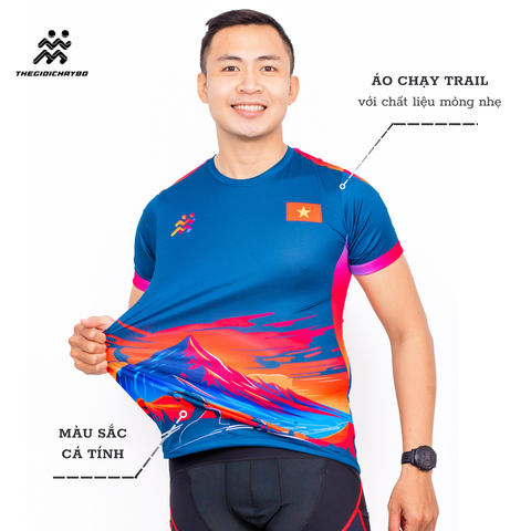  Áo Thun T-shirt Chạy Bộ Nam, Siêu Nhẹ, Thoáng Khí, Khử Mùi Phiên Bản Trail TGCB 