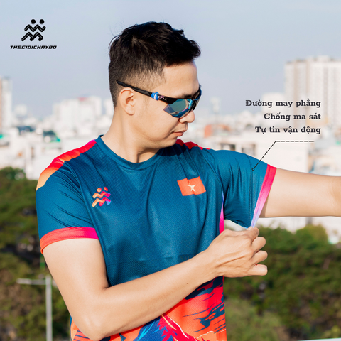  Áo Thun T-shirt Chạy Bộ Nam, Siêu Nhẹ, Thoáng Khí, Khử Mùi Phiên Bản Trail TGCB 