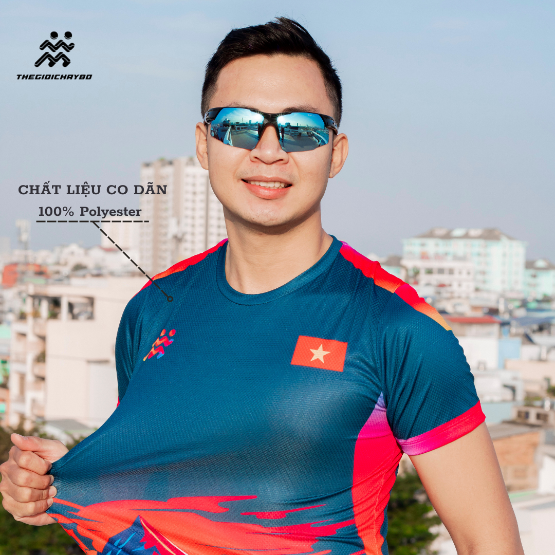  Áo Thun T-shirt Chạy Bộ Nam, Siêu Nhẹ, Thoáng Khí, Khử Mùi Phiên Bản Trail TGCB 
