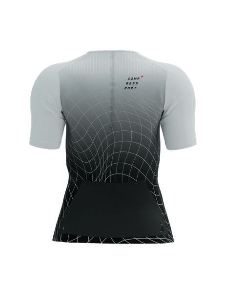  Áo Bó Tay Ngắn Compressport Tri Postural Aero - Black/White 