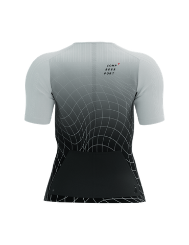  Áo Bó Tay Ngắn Compressport Tri Postural Aero - Black/White 