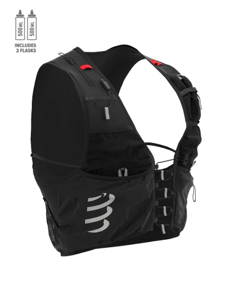  Vest Nước Chạy Bộ Compressport - UltRun S Pack Evo 10 Black 