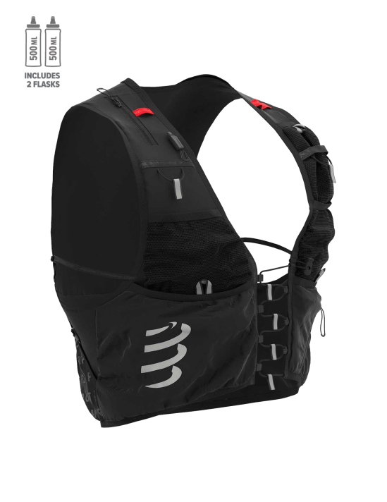  Vest Nước Chạy Bộ Compressport - UltRun S Pack Evo 10 Black 