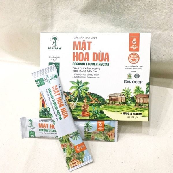  Mật Hoa Dừa Tự Nhiên Sokfarm Bổ Sung Năng Lượng & Dinh Dưỡng 