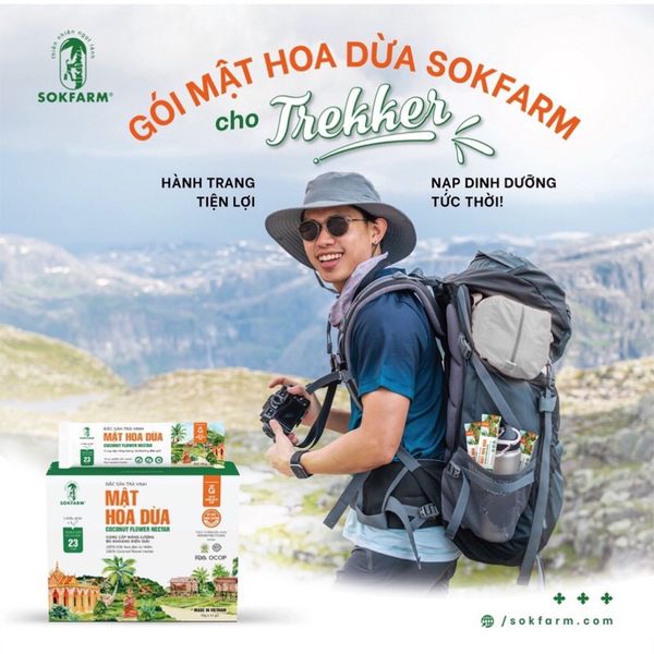  Mật Hoa Dừa Tự Nhiên Sokfarm Bổ Sung Năng Lượng & Dinh Dưỡng 