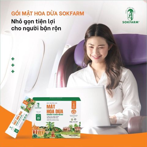  Mật Hoa Dừa Tự Nhiên Sokfarm Bổ Sung Năng Lượng & Dinh Dưỡng 
