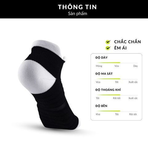  Tất/Vớ Cổ Ngắn Upper You SPM2003 Max Cushion - Đen Hồng 