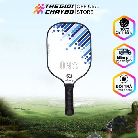  Vợt Pickleball Nuplay Uno - Blue on White 