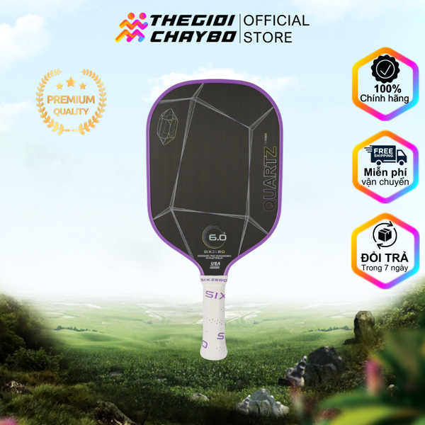  Vợt Pickleball Six Zero Quartz - Amethyst (Purple) 