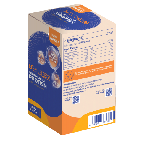  Đạm Từ Men Vi Sinh Yera Pro Hộp 165g - Vị Kem Vanilla 
