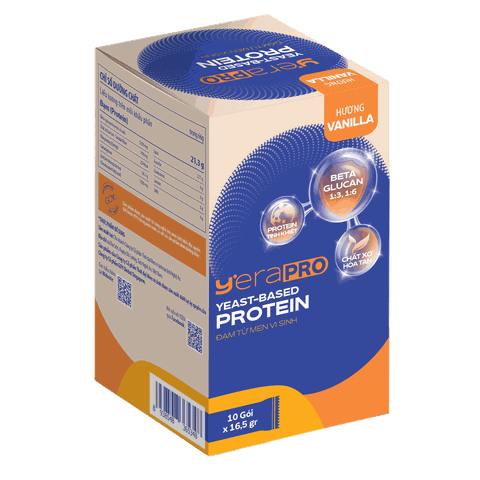  Đạm Từ Men Vi Sinh Yera Pro Hộp 165g - Vị Kem Vanilla 
