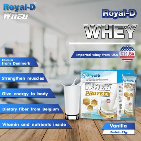  Whey Protein Royal-D Tăng Trưởng Cơ Bắp - Vị Vanilla 